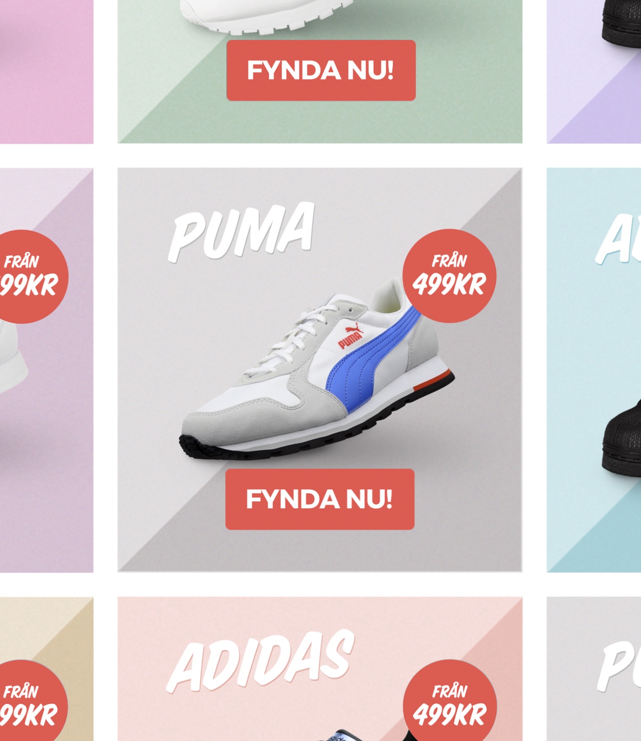 Levels banners FYNDIQ